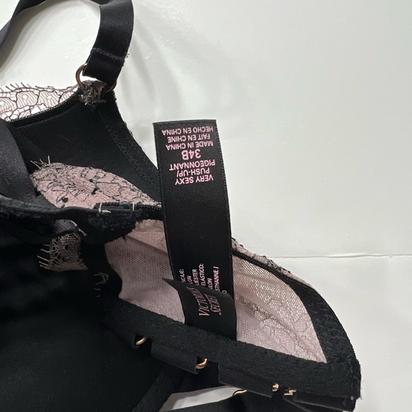 VICTORIAS  SECRET 34B PUSH UP STRAPPY CAGE FRONT CLOSE BRA VERY SEXY BANDED - Picture 4 of 5